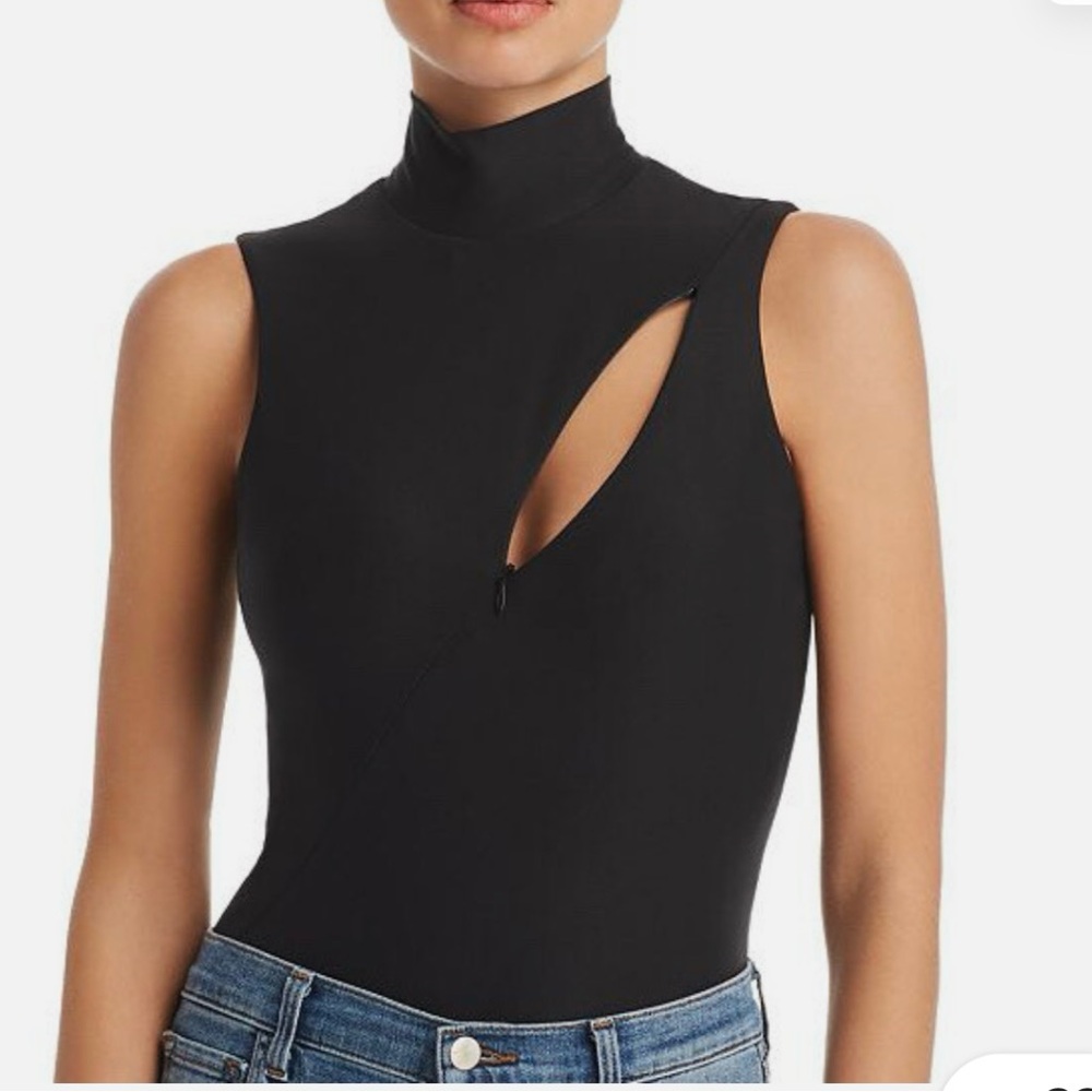 ALIX NYC Black Cutout Bodysuit
